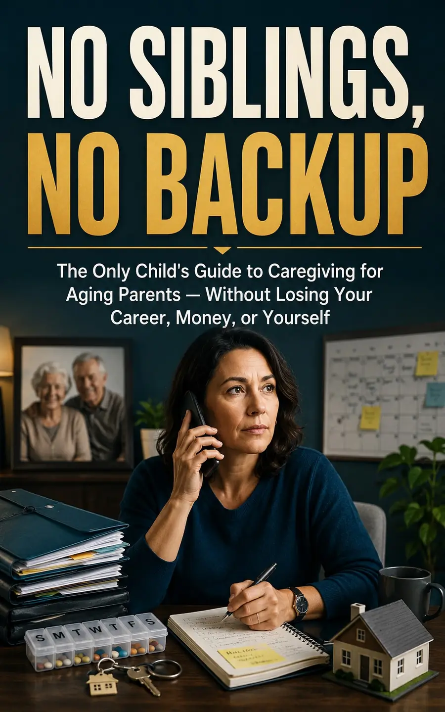Cover of No Siblings, No Backup by Thomas Anthony — a caregiving guide for the adult only child